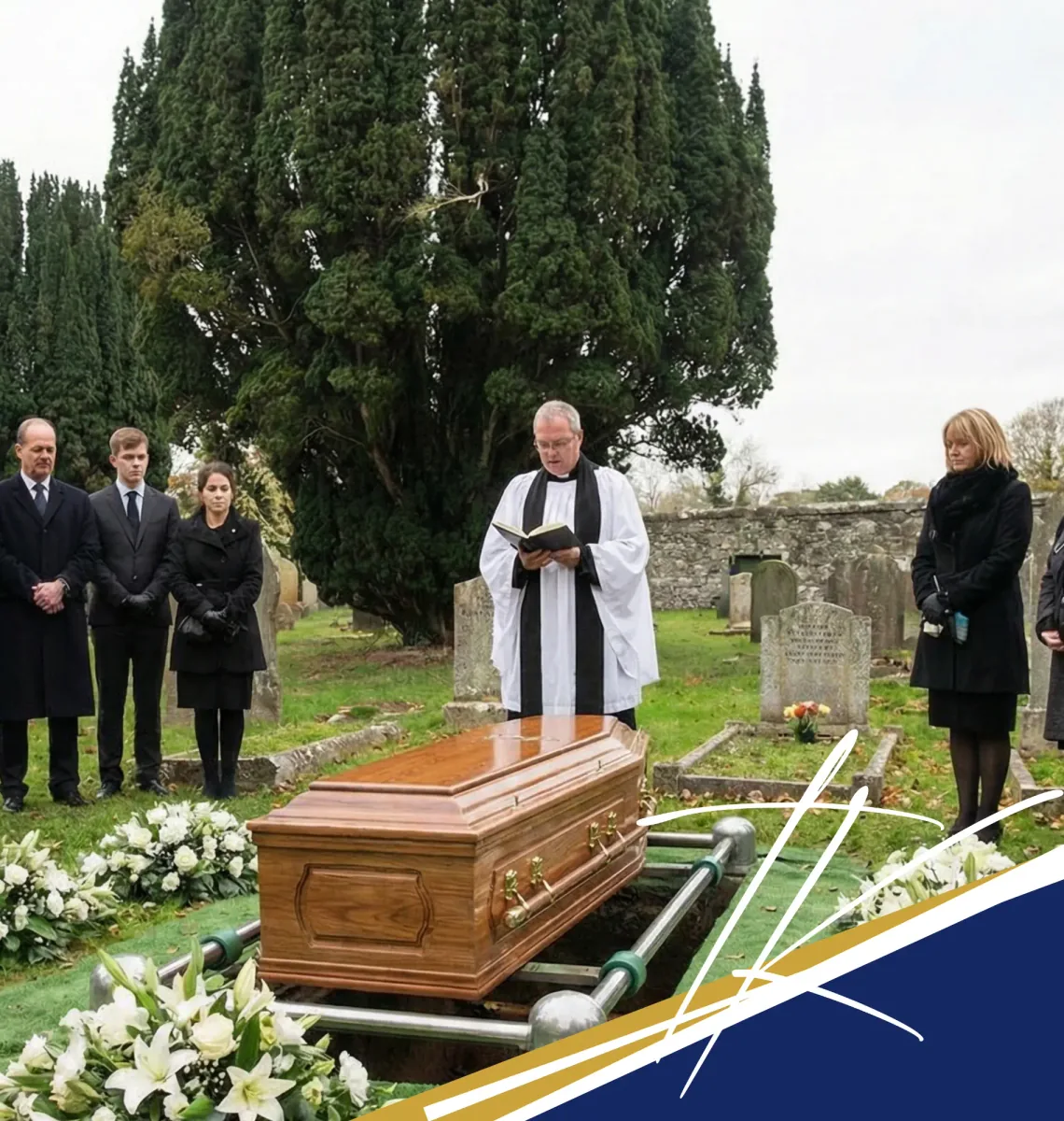 Thom Kight burial services — graveside ceremony